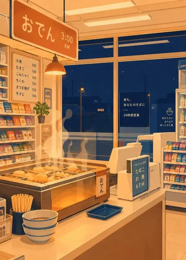 黄果短剧下载《便利店守夜人》独立封面，治愈日常题材